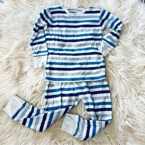 ❗️Carter's Blue and White Striped Pajama Set 18 Months